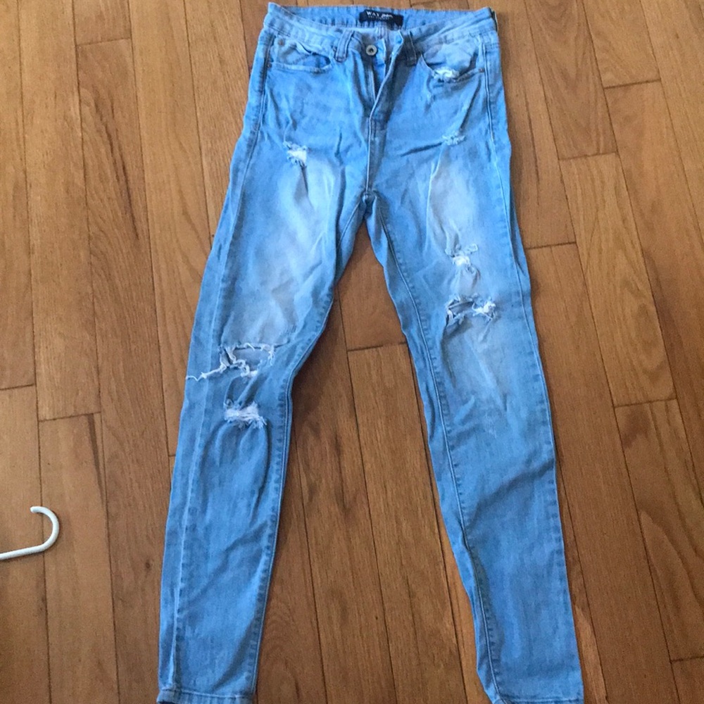 Fashionova wax jeans